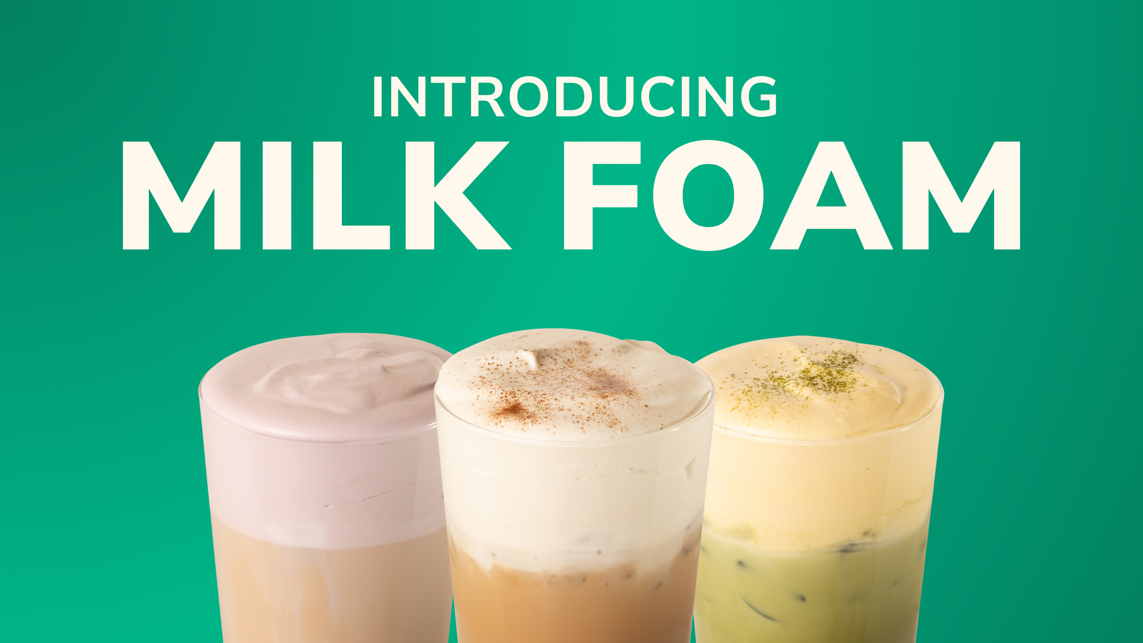 Limited Release Milk Foam